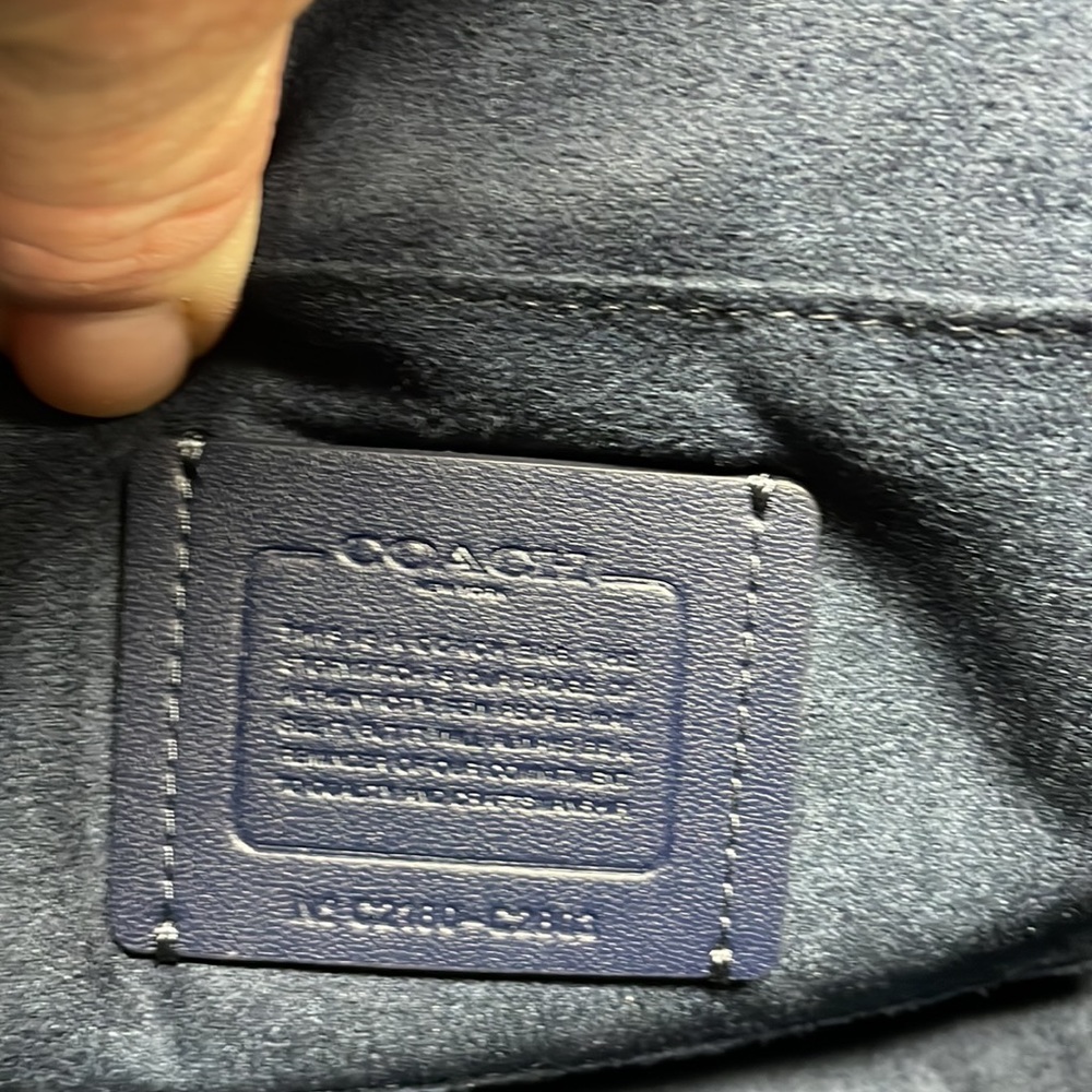 Coach Baby Blue Georgie Shoulder Bag With Puffy Quilting - Picture 7 of 8